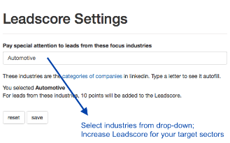 Rank Leads by Industry - step 2